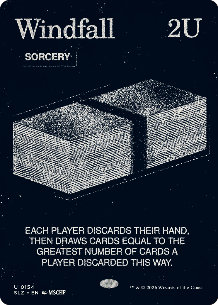 Windfall (0154) [Secret Lair x MSCHF: The Zeta Set] | Cards and Coasters CA