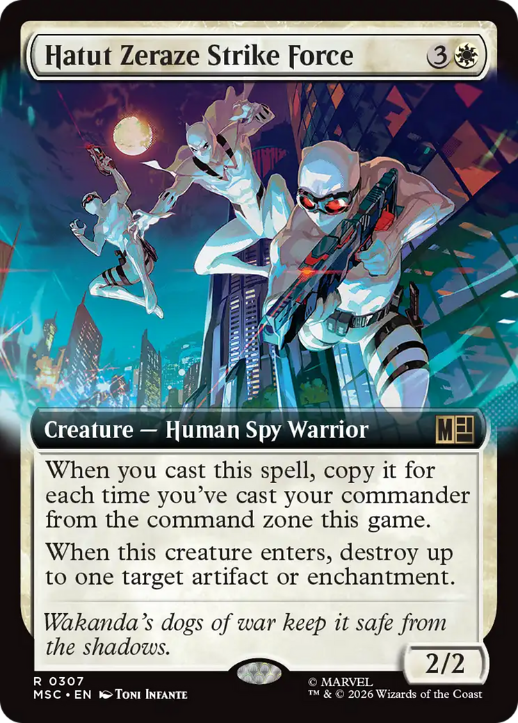 Hatut Zeraze Strike Force (Extended Art) [Marvel Super Heroes Commander] | Cards and Coasters CA