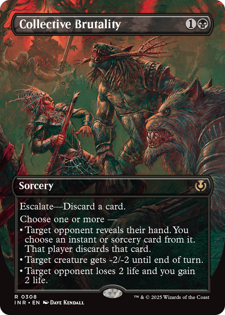 Collective Brutality (Borderless) [Innistrad Remastered] | Cards and Coasters CA