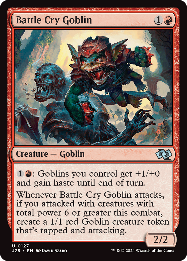 Battle Cry Goblin [Foundations Jumpstart] | Cards and Coasters CA