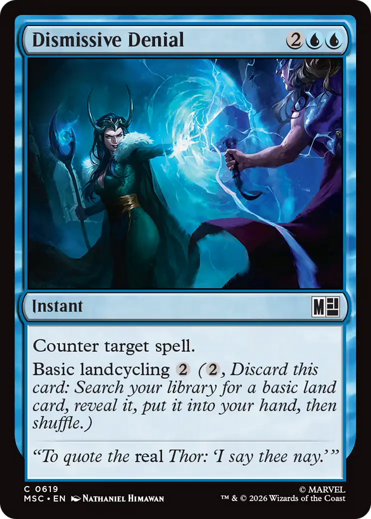 Dismissive Denial [Marvel Super Heroes Commander] | Cards and Coasters CA