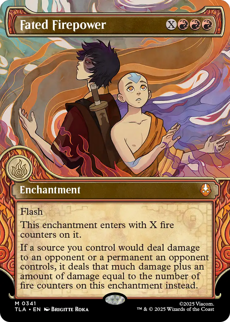 Fated Firepower (Showcase) [Avatar: The Last Airbender] | Cards and Coasters CA