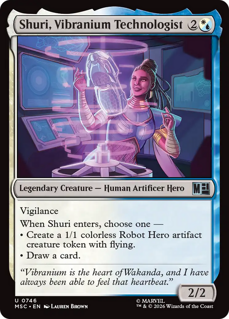 Shuri, Vibranium Technologist [Marvel Super Heroes Commander] | Cards and Coasters CA