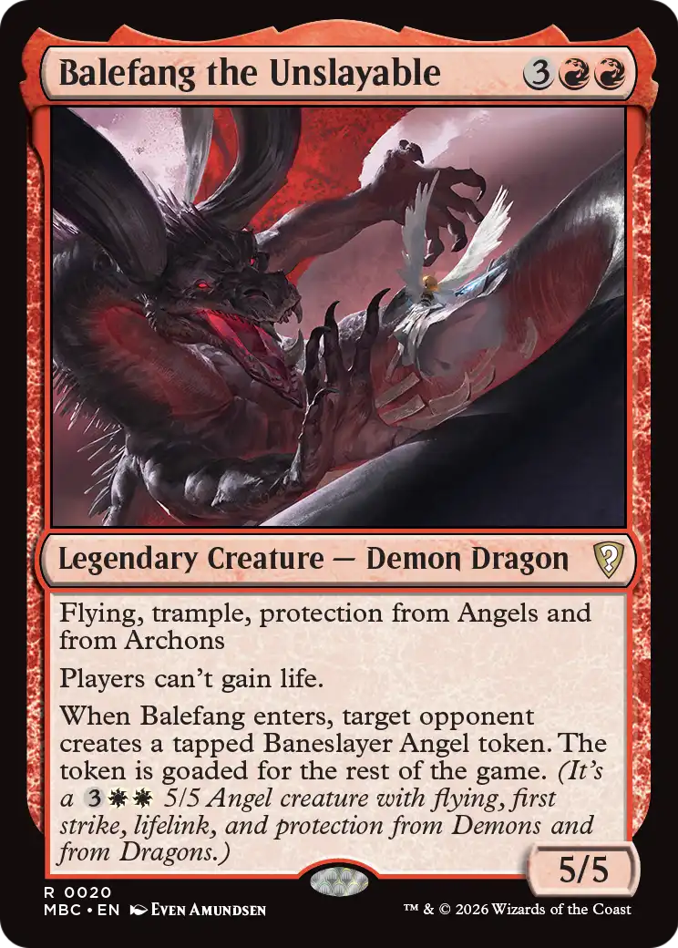 Balefang the Unslayable [Mystery Booster: Commander Edition] | Cards and Coasters CA