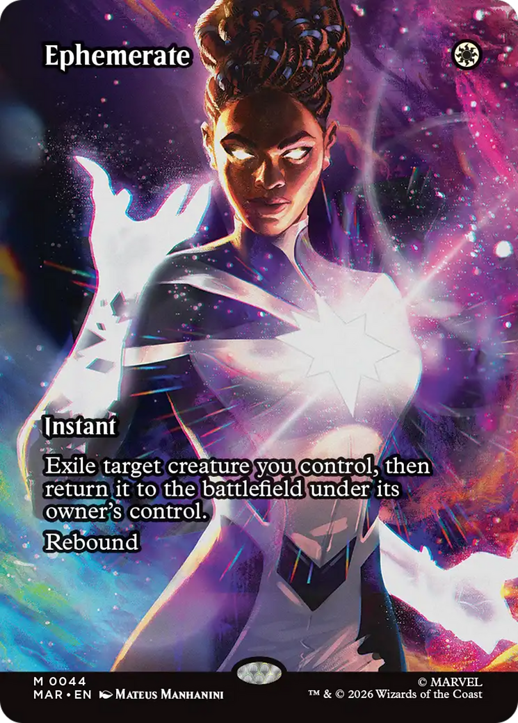 Ephemerate (Borderless) [Marvel Universe: Eternal-Legal] | Cards and Coasters CA