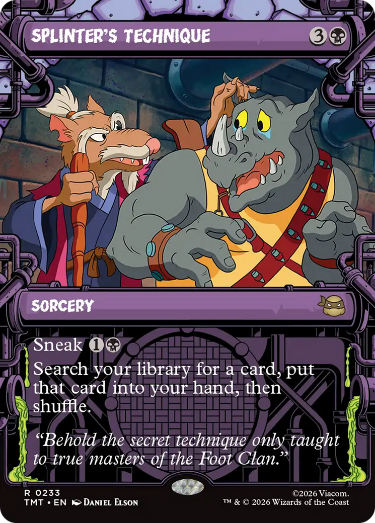 Splinter's Technique (Showcase) [Teenage Mutant Ninja Turtles] | Cards and Coasters CA