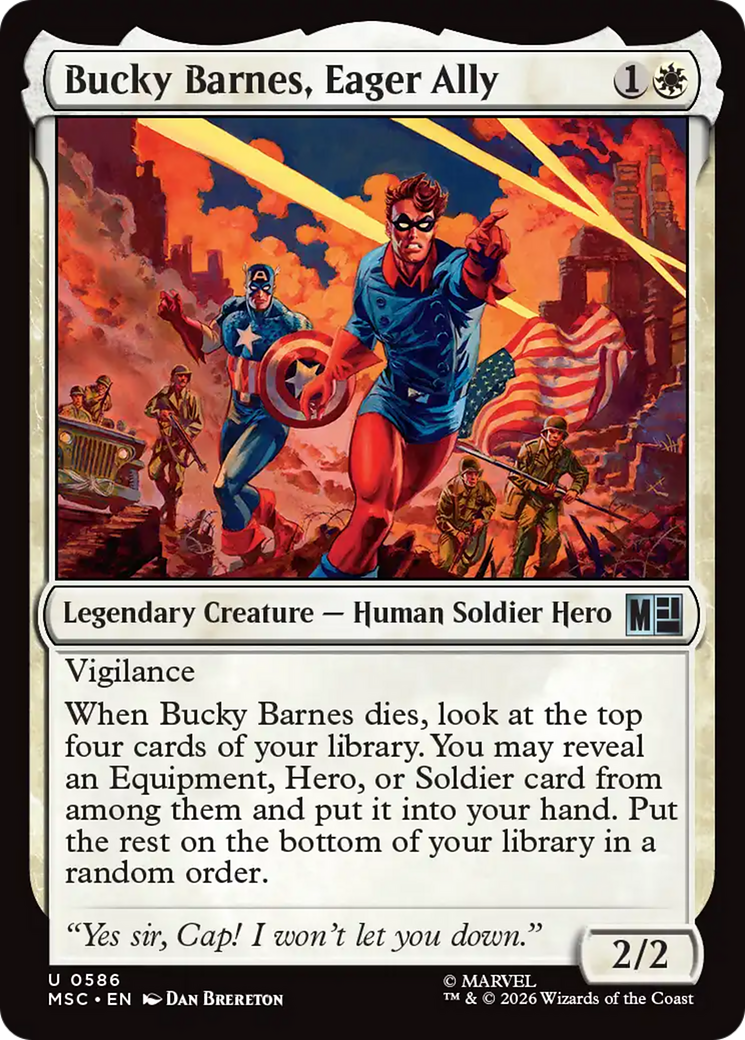 Bucky Barnes, Eager Ally [Marvel Super Heroes Commander] | Cards and Coasters CA