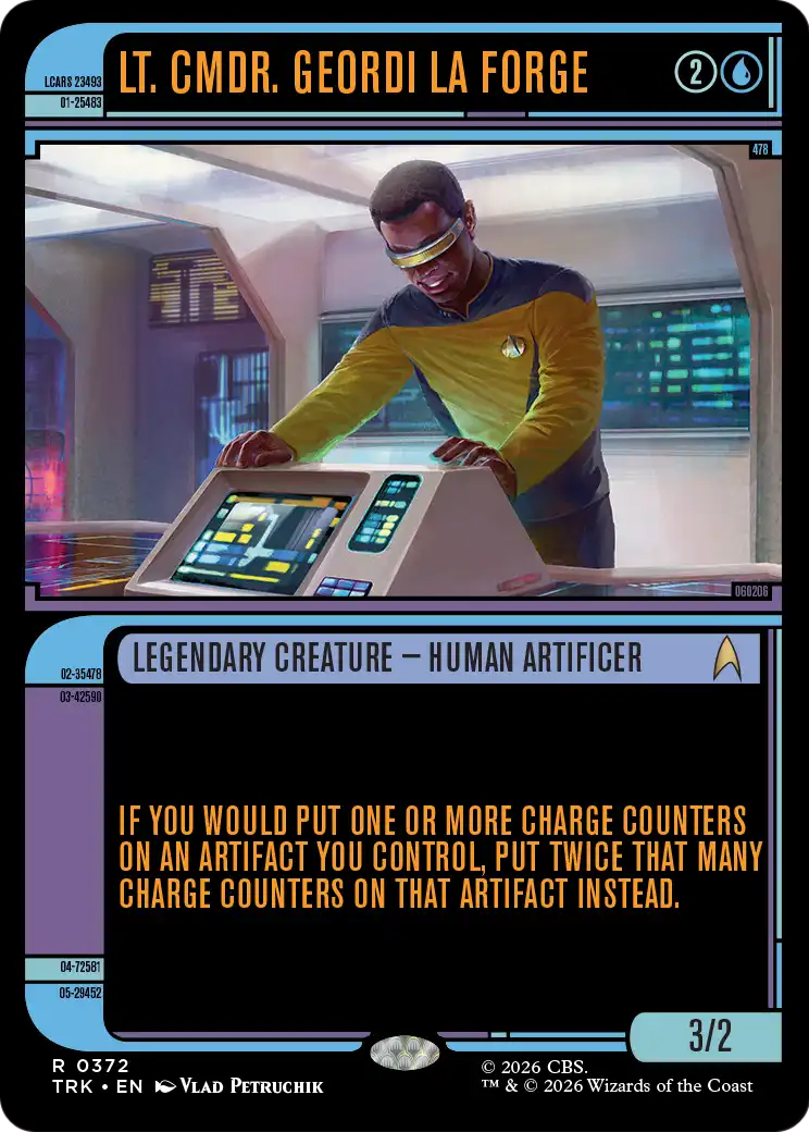 Lt. Cmdr. Geordi La Forge (Showcase) [Star Trek] | Cards and Coasters CA