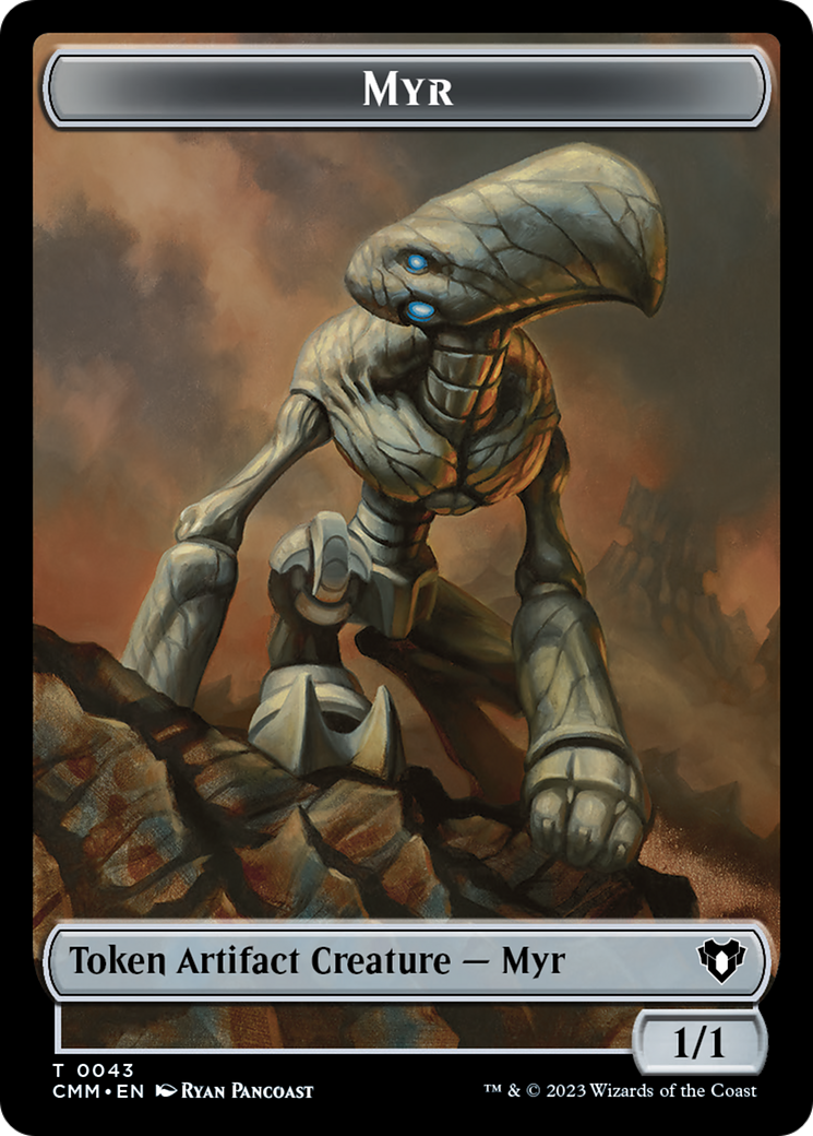 Myr Token [Commander Masters Tokens] | Cards and Coasters CA