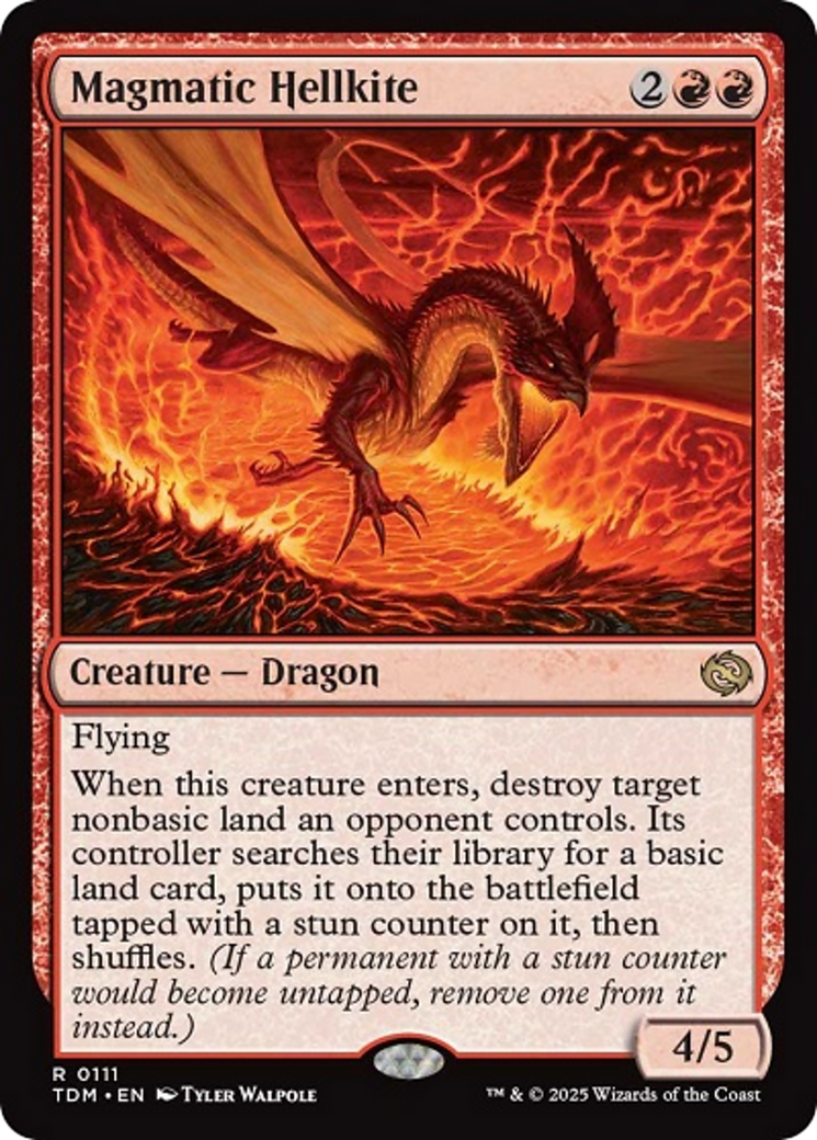 Magmatic Hellkite [Tarkir: Dragonstorm] | Cards and Coasters CA