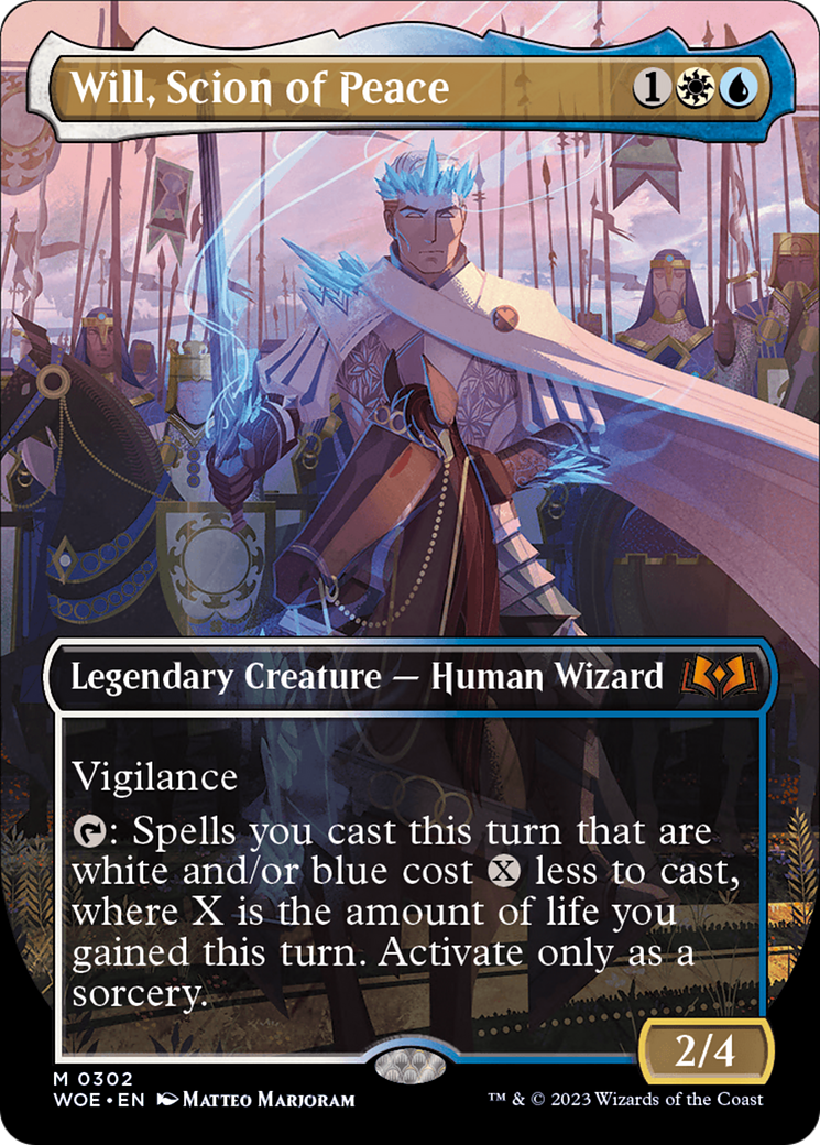 Will, Scion of Peace (Borderless Alternate Art) [Wilds of Eldraine] | Cards and Coasters CA