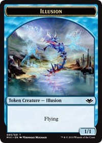 Illusion (005) // Marit Lage (006) Double-Sided Token [Modern Horizons Tokens] | Cards and Coasters CA