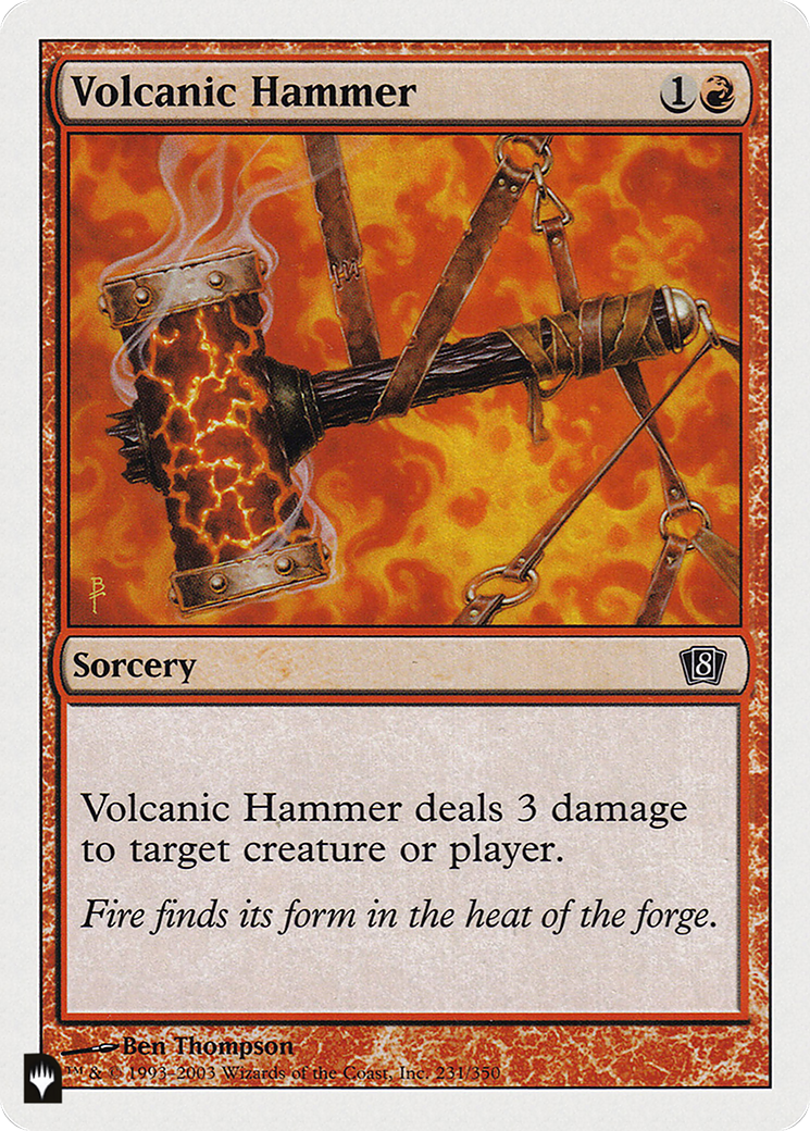 Volcanic Hammer [The List Reprints] | Cards and Coasters CA