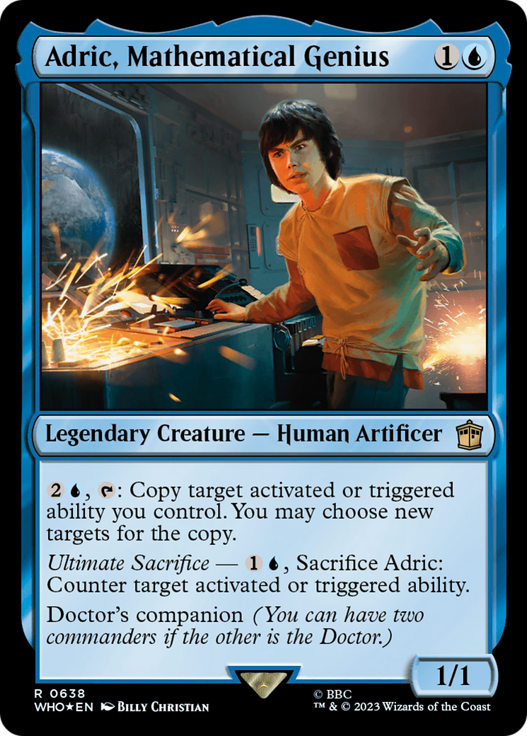 Adric, Mathematical Genius (Surge Foil) [Doctor Who] | Cards and Coasters CA