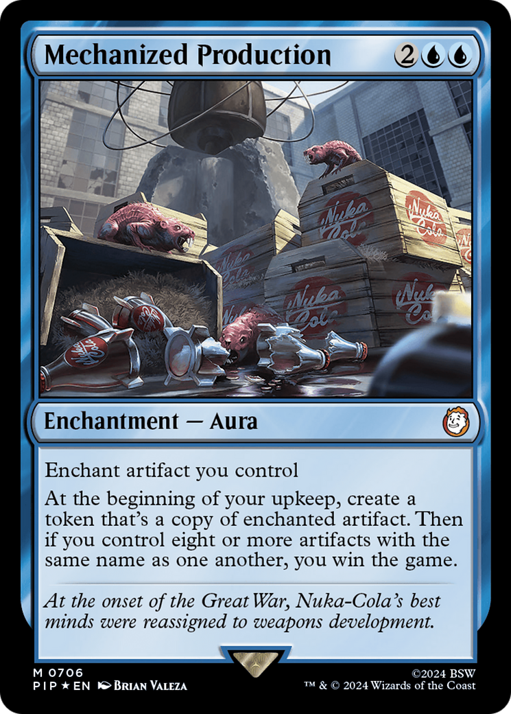 Mechanized Production (Surge Foil) [Fallout] | Cards and Coasters CA