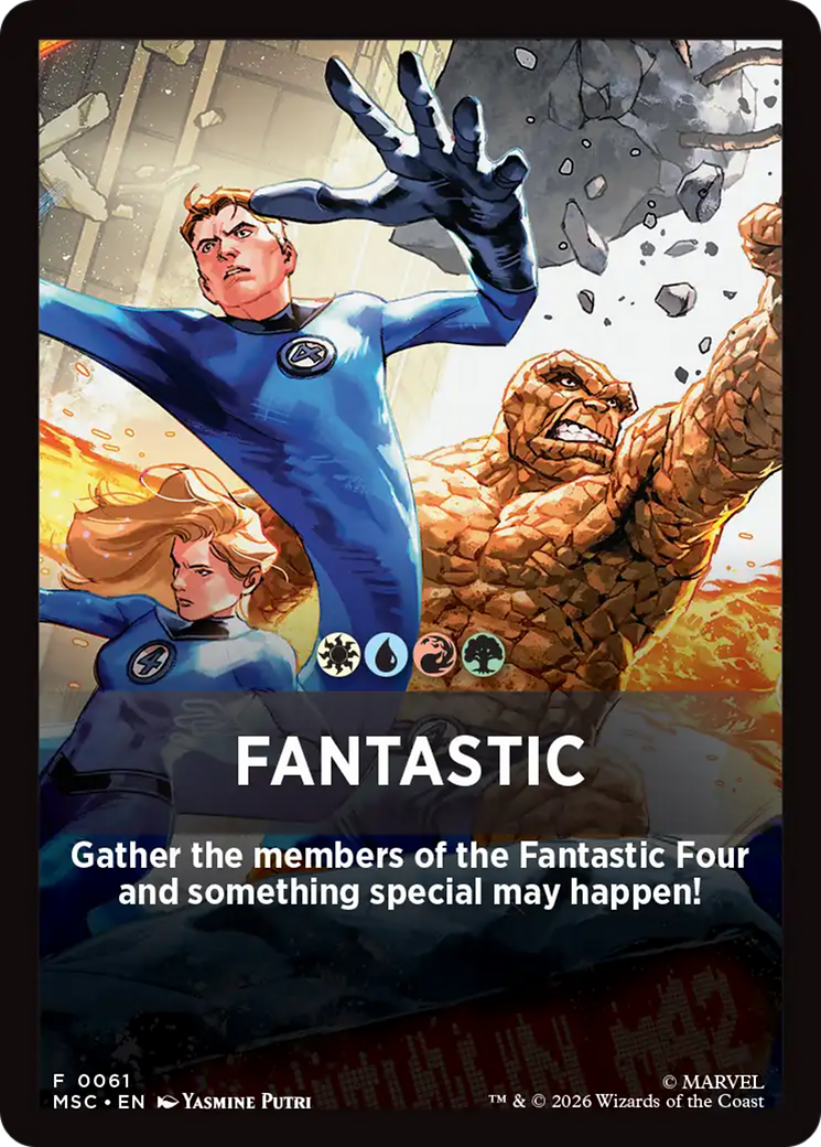 Fantastic Theme Card [Marvel Super Heroes Commander] | Cards and Coasters CA