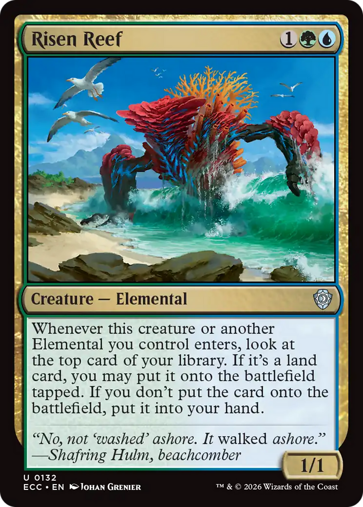Risen Reef [Lorwyn Eclipsed Commander] | Cards and Coasters CA