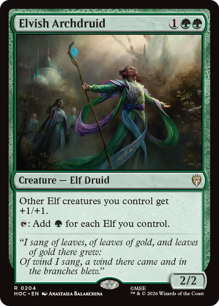 Elvish Archdruid [The Hobbit: Eternal-Legal] | Cards and Coasters CA