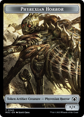 Phyrexian Golem // Phyrexian Horror Double-Sided Token [March of the Machine Commander Tokens] | Cards and Coasters CA