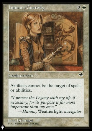 Hanna's Custody [The List] | Cards and Coasters CA