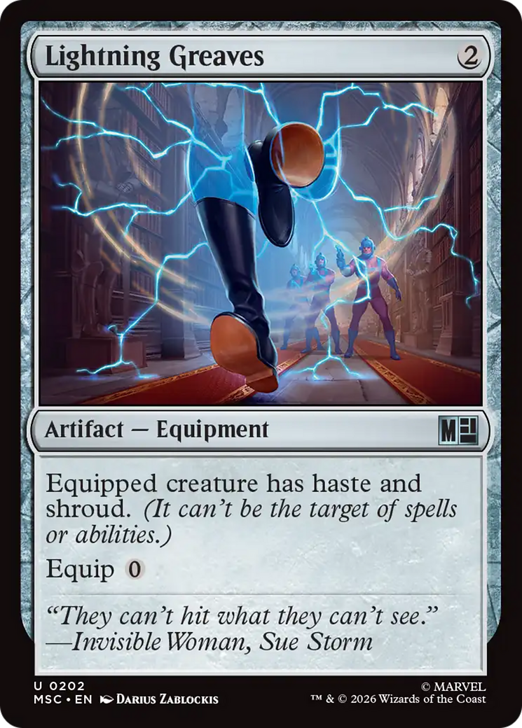 Lightning Greaves [Marvel Super Heroes Commander] | Cards and Coasters CA