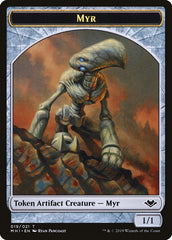 Goblin (010) // Myr (019) Double-Sided Token [Modern Horizons Tokens] | Cards and Coasters CA