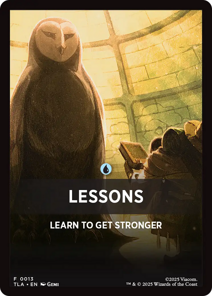 Lessons Theme Card [Avatar: The Last Airbender Tokens] | Cards and Coasters CA