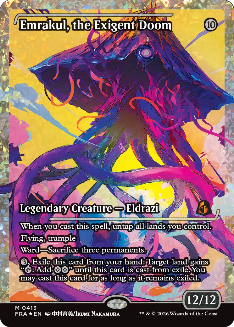 Emrakul, the Exigent Doom (Showcase) (Fracture Foil) [Reality Fracture] | Cards and Coasters CA