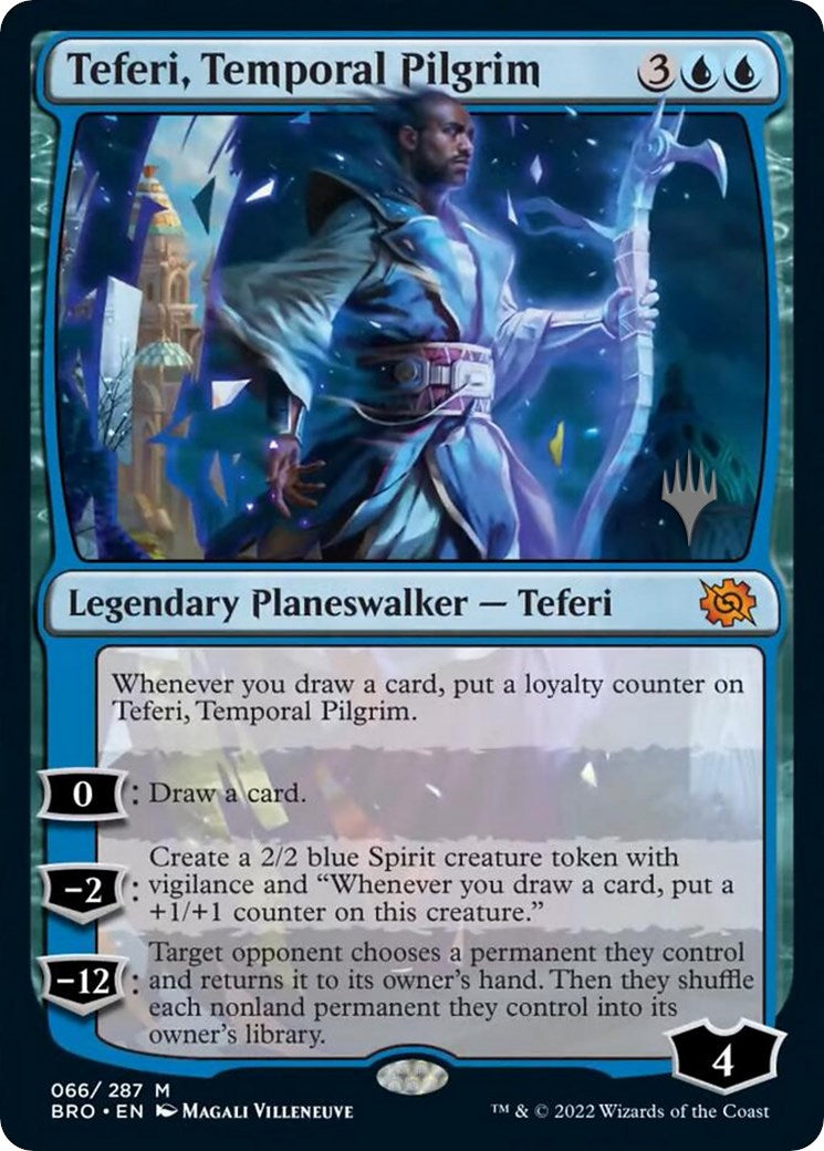 Teferi, Temporal Pilgrim (Promo Pack) [The Brothers' War Promos] | Cards and Coasters CA