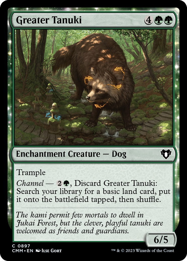 Greater Tanuki [Commander Masters] | Cards and Coasters CA