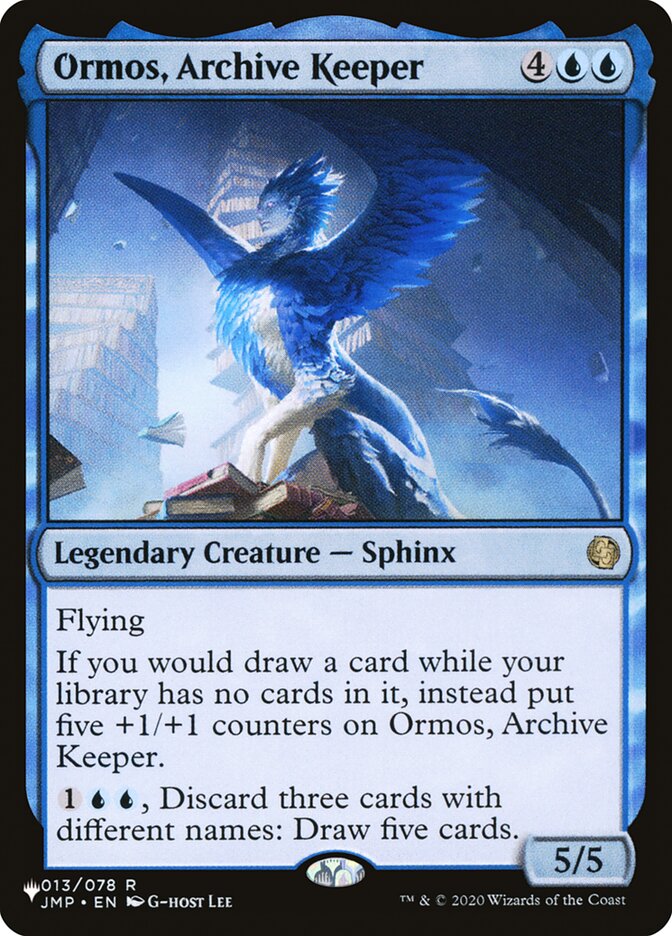 Ormos, Archive Keeper [The List] | Cards and Coasters CA