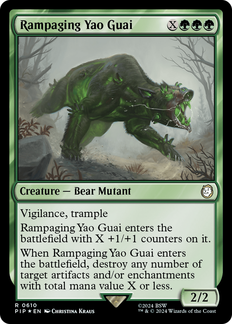 Rampaging Yao Guai (Surge Foil) [Fallout] | Cards and Coasters CA