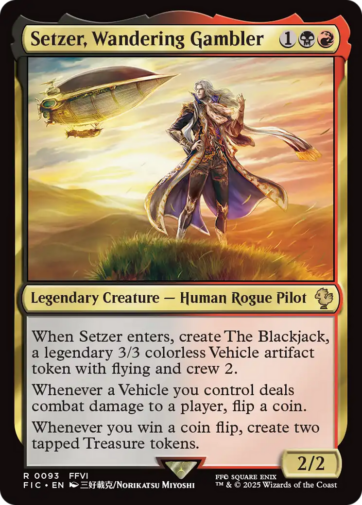 Setzer, Wandering Gambler [FINAL FANTASY Commander] | Cards and Coasters CA