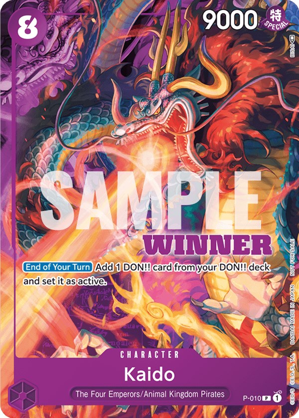 Kaido (P-010) (Winner Pack Vol. 1) [One Piece Promotion Cards] | Cards and Coasters CA