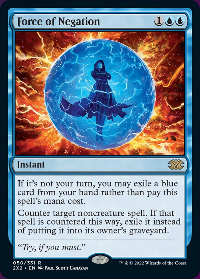 Force of Negation [Double Masters 2022] | Cards and Coasters CA