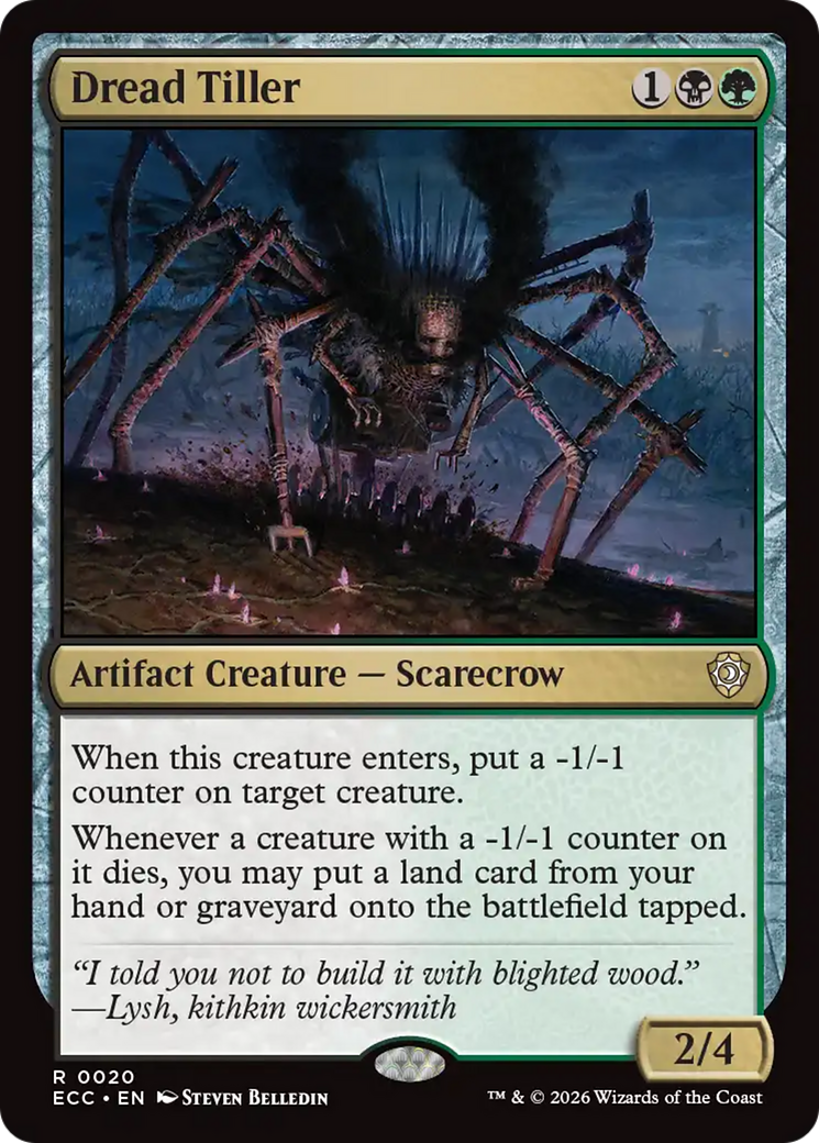 Dread Tiller [Lorwyn Eclipsed Commander] | Cards and Coasters CA