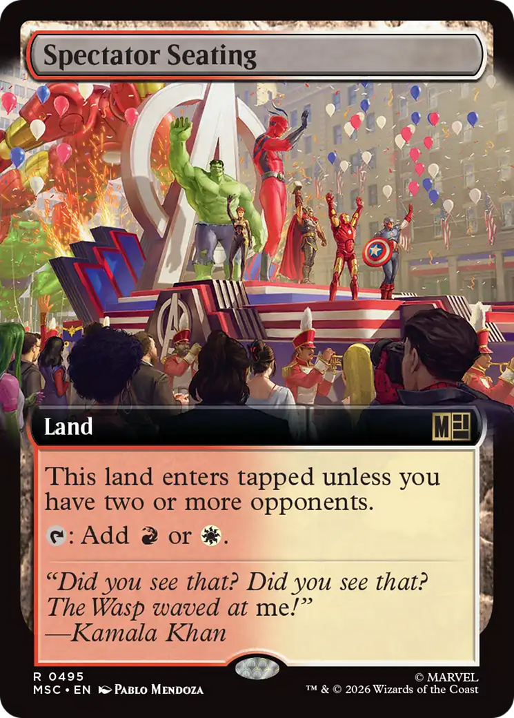 Spectator Seating (Extended Art) [Marvel Super Heroes Commander] | Cards and Coasters CA