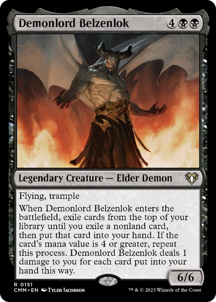 Demonlord Belzenlok [Commander Masters] | Cards and Coasters CA