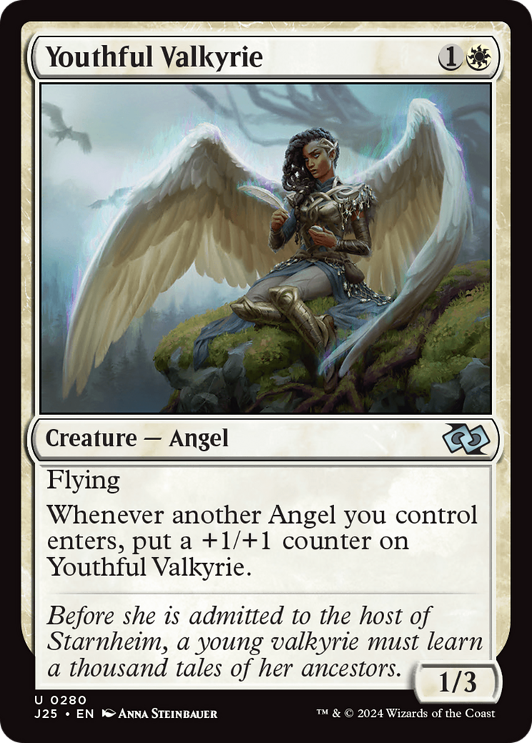 Youthful Valkyrie [Foundations Jumpstart] | Cards and Coasters CA