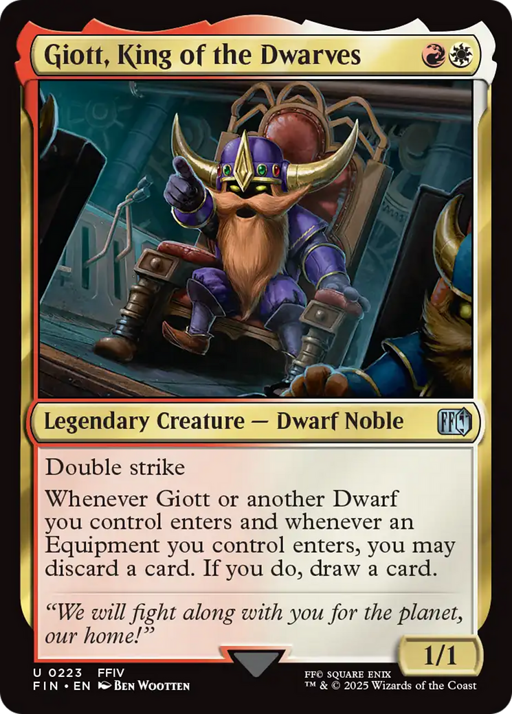 Giott, King of the Dwarves [FINAL FANTASY] | Cards and Coasters CA