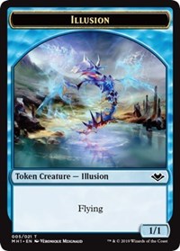 Illusion (005) // Myr (019) Double-Sided Token [Modern Horizons Tokens] | Cards and Coasters CA