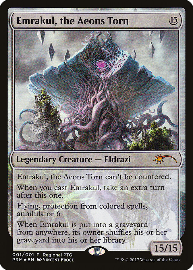 Emrakul, the Aeons Torn (Regional PTQ) [Pro Tour Promos] | Cards and Coasters CA