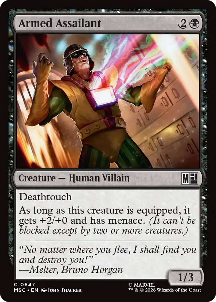 Armed Assailant [Marvel Super Heroes Commander] | Cards and Coasters CA