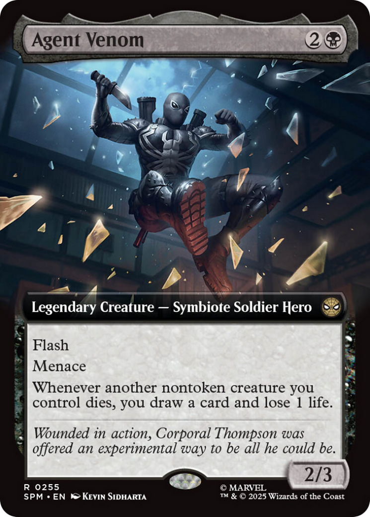 Agent Venom (Extended Art) [Marvel's Spider-Man] | Cards and Coasters CA