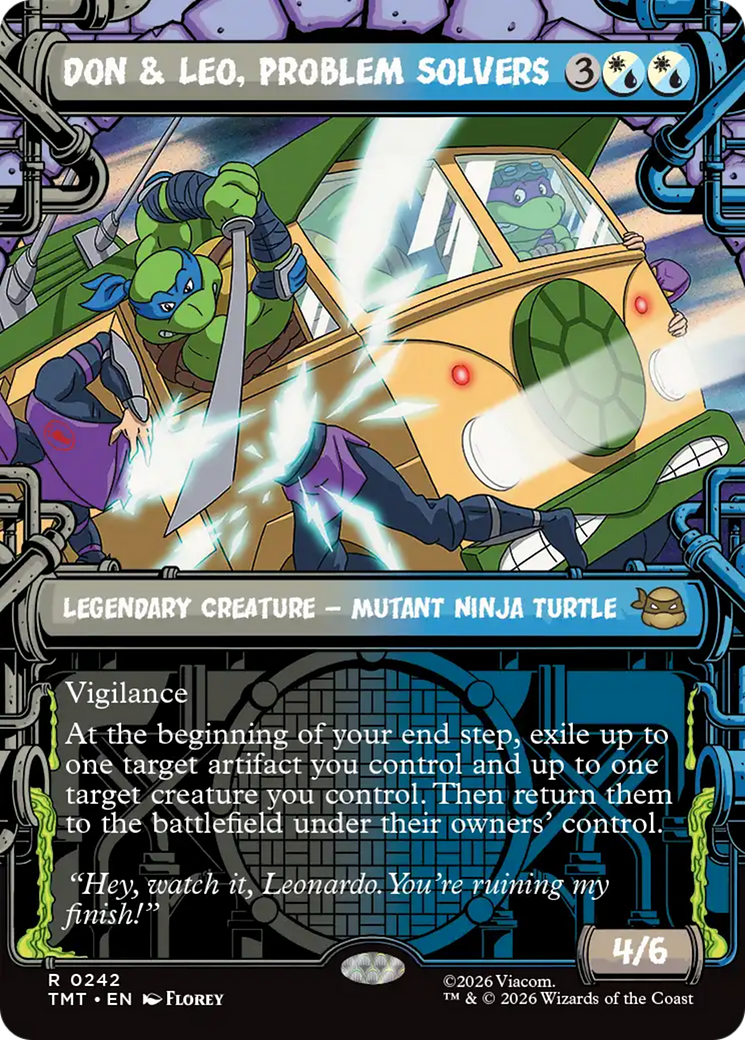 Don & Leo, Problem Solvers (Showcase) [Teenage Mutant Ninja Turtles] | Cards and Coasters CA