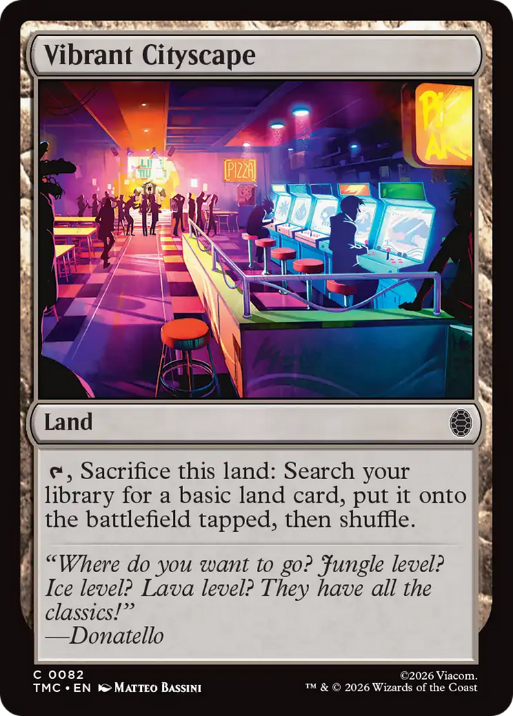 Vibrant Cityscape [Teenage Mutant Ninja Turtles Commander] | Cards and Coasters CA