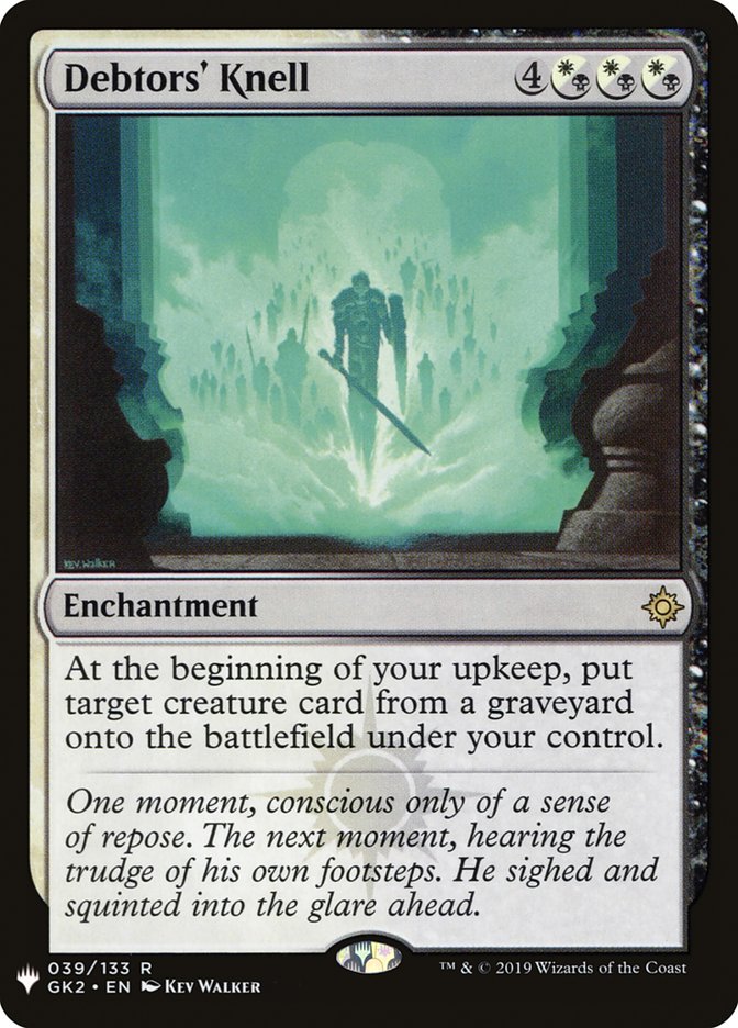 Debtors' Knell [The List] | Cards and Coasters CA