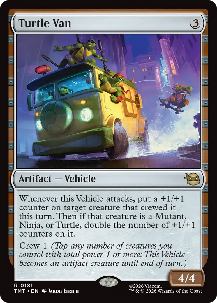 Turtle Van [Teenage Mutant Ninja Turtles] | Cards and Coasters CA