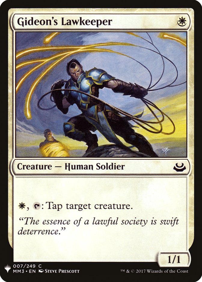Gideon's Lawkeeper [Mystery Booster] | Cards and Coasters CA