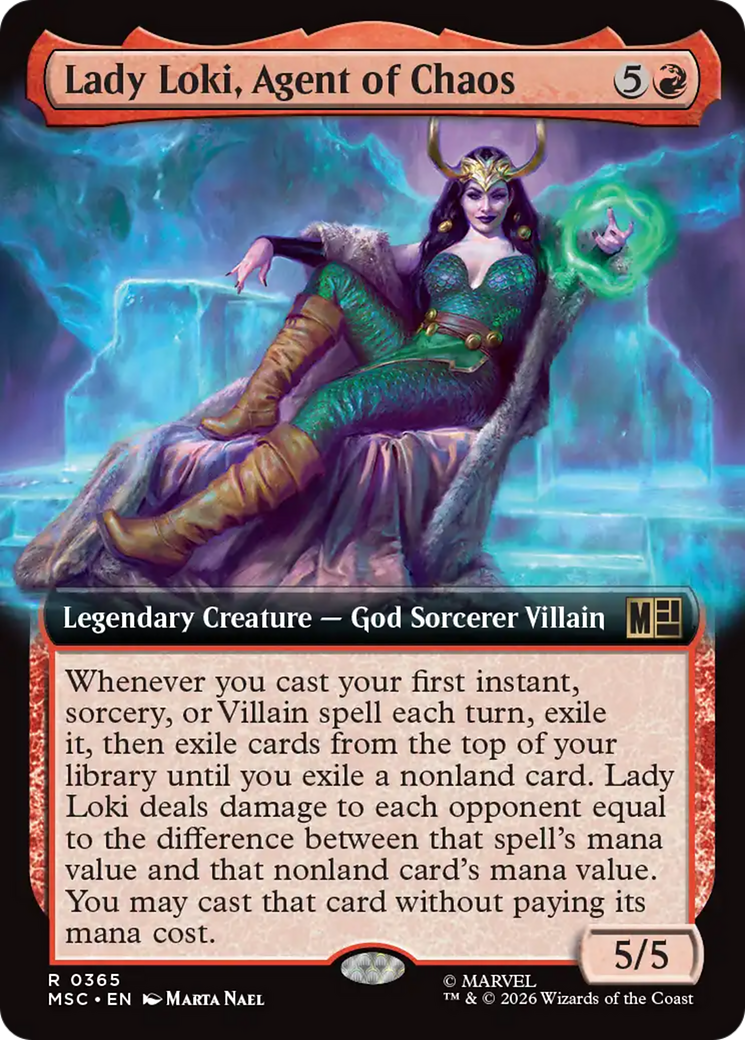 Lady Loki, Agent of Chaos (Extended Art) [Marvel Super Heroes Commander] | Cards and Coasters CA